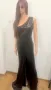 Дълга черна рокля с едно рамо, снимка 5