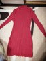 Рипсена рокля в цвят бордо XS, снимка 1 - Рокли - 41699836