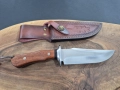 Ръчно изработен ловен нож с кожена кания,LN434, снимка 3