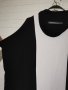 СТРАХОТНА ЧЕРНО БЯЛА ТУНИКА БЕЗ РЪКАВ 2XL-3XL, снимка 4