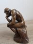 Стара бронзова фигура "Мислителят", снимка 9