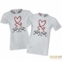 Tениски за влюбени Свети Валентин Gamercontroler Heart Valentines day, снимка 1