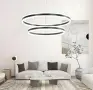 Луксозен LED полилей LAMPLAY, модерна LED висяща лампа 65W, голяма таванна лампа с дистанционно, снимка 8