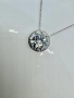 Сребърно колие с мойсанит (Диамант) 5 карата, снимка 4