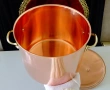 Медна тенджера 4.5 л.,чиста червена мед,печат. , снимка 2