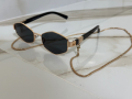 Слънчеви очила многоъгълни с верижка, снимка 1 - Слънчеви и диоптрични очила - 44734810