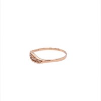Златен дамски пръстен 0,79гр. размер:53 14кр. проба:585 модел:20120-1, снимка 2 - Пръстени - 42554745