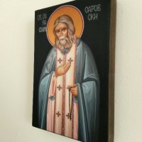 Икона на Свети Серафим Саровски icona Sveti Serafim Sarovski, снимка 3 - Икони - 14851041