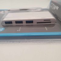 НОВО! Type-C USB Hub хъб + Card Reader vivanco , снимка 7 - Кабели и адаптери - 41856161