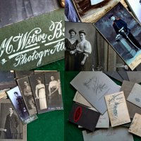 Стари картонени семейни снимки, снимка 6 - Антикварни и старинни предмети - 34339093