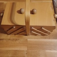 Дървена сгъваема кутия, снимка 3 - Кутии за съхранение - 41690260