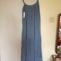 Синя рокля за лятото, М-размер , снимка 3 - Рокли - 41356473