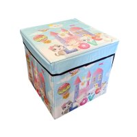 3750 Детска табуретка сгъваема кутия за играчки 2 в 1, снимка 8 - Органайзери - 41160547