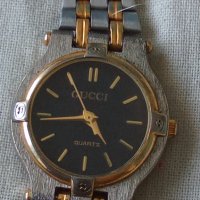 GUCCI QUARTZ Фешън АРТ МОДЕЛ КВАРЦОВ ЧАСОВНИК ГУЧИ с КРАСИВА ЗДРАВА Неръжд. СТОМАНЕНА ВЕРИЖКА 17314, снимка 1 - Дамски - 42128473