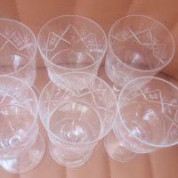 Кристални чаши за алкохол, столче, ръчна гравюра – 6 бр, снимка 8 - Чаши - 41991043
