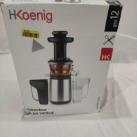 Сокоизстисквачка H.Koenig GSX12, Капацитет 1 L / 400 W / Система за спиране на капките / с контейнер, снимка 3 - Сокоизстисквачки и цитрус преси - 39963866