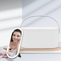Нова преносима водоустойчива кутия за грим с LED светлина/Момичета, снимка 8 - Samsung - 41571207