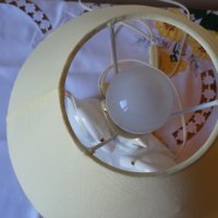 Ретро настолна лампа с порцеланови лебеди.     , снимка 9 - Настолни лампи - 42407248