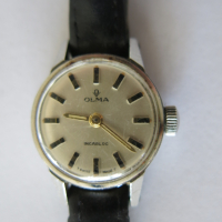 Дамски механичен ретро часовник OLMA Incabloc Waterproof 7670, снимка 7 - Дамски - 44637409
