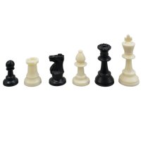 Шах с платно от PU кожа и пластмасови фигури. , снимка 2 - Шах и табла - 39554810