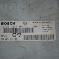 Компютър двигател за Peugeot 406 & Citroen Xantia 1.8 16V, 110 к.с., № Bosch 0 261 204 063, снимка 2 - Части - 39441418