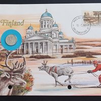 Нумизматичен плик с монета от  1 пени .1979 г.  Финландия .(NUMISBRIEF), снимка 3 - Нумизматика и бонистика - 41015234