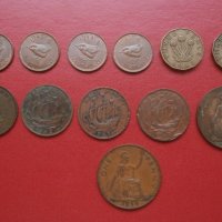Лот стари не повтарящи се монети Великобритания Джордж VI, снимка 1 - Нумизматика и бонистика - 42373921