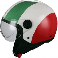 Каска за мотоциклет BHR 24437L Demi-Jet Helmet Line One 801, многоцветна, M (57/58 cm), снимка 4 - Аксесоари и консумативи - 36010313