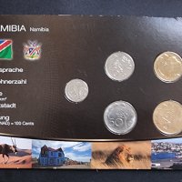Намибия. Африка. 5,10, 50 цента. 1  и 5 долара. 5 бройки.. , снимка 1 - Нумизматика и бонистика - 44214560