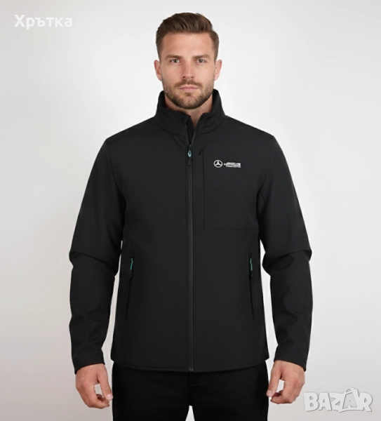 Mercedes AMG F1 Softshell - Оригинално мъжко яке размер, снимка 1