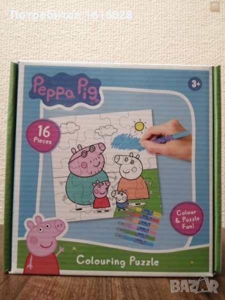 Нов пъзел на Peppа Pig с фулмастри 2 в 1., снимка 1