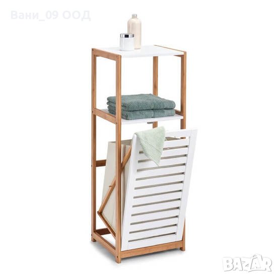 Етажерка за баня с кош за пране, снимка 1