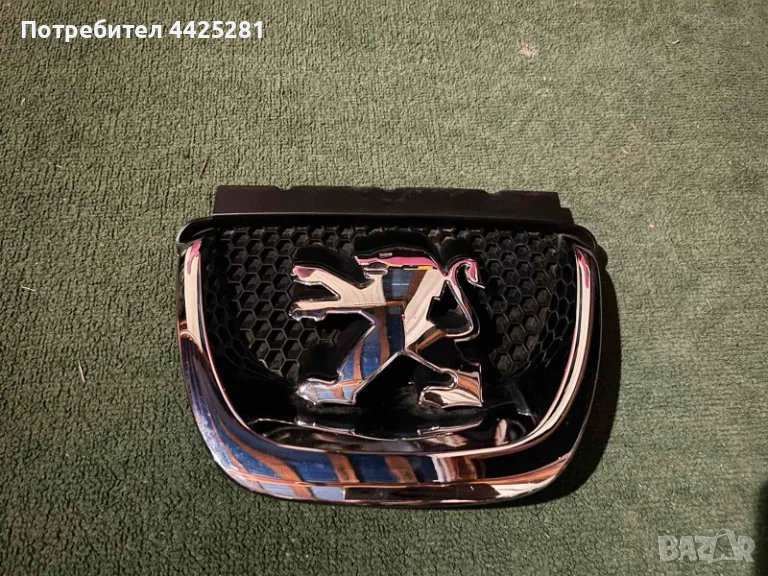 решетка емблема Peugeot 308 модел 2007-2013г. #078S., снимка 1