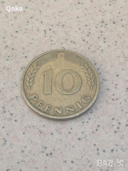 Германия, 10 пфенига 1950 J, ФРГ, ГДР, Germany, GDR, BRD, DDR, Deutschland , снимка 1