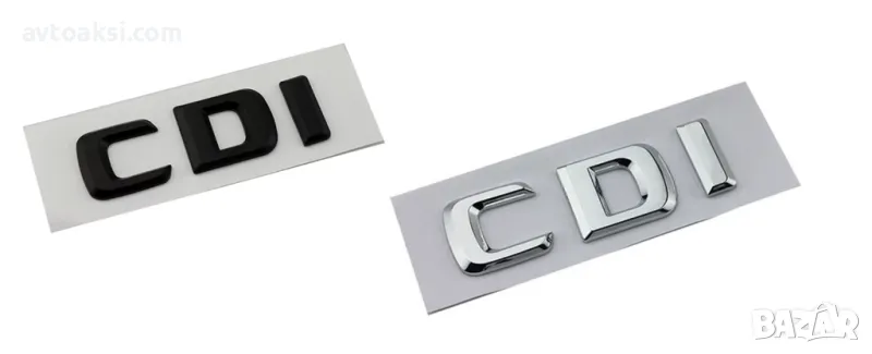 3D Емблема/Надпис CDI Черна/Хром, снимка 1