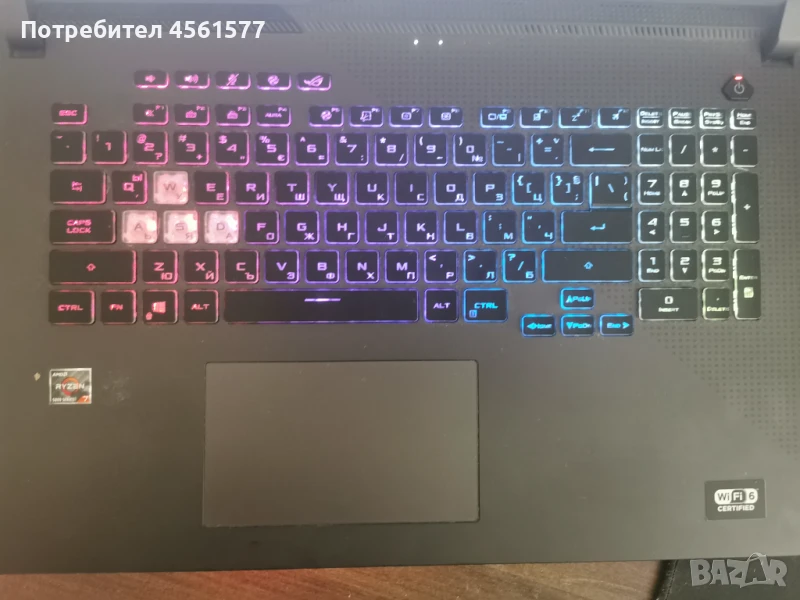 Гейминг лаптоп ASUS GeForce RTX 3060 6GB, Ryzen 7, 32GB, 144Hz display, снимка 1