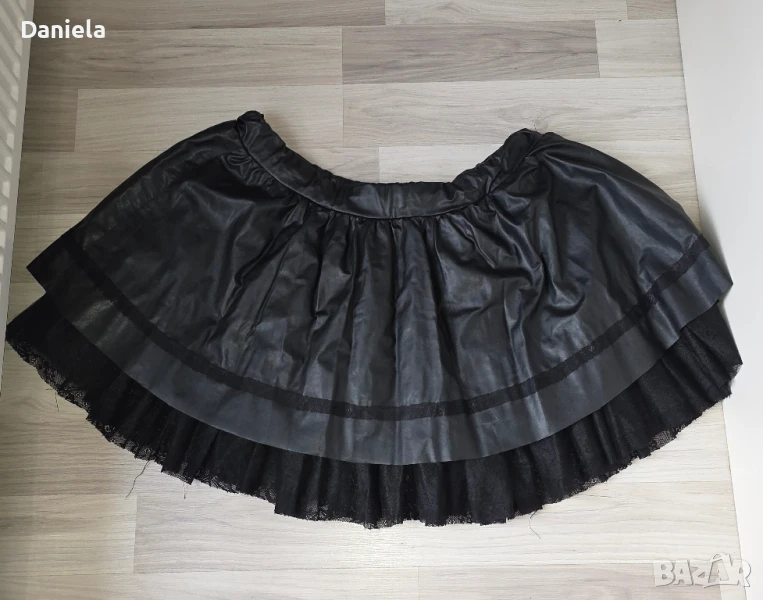 Черни готик поли 4ХЛ, снимка 1