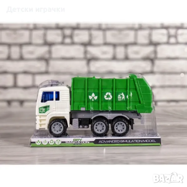 Камион за смет, боклукчийски камион, със светлини и звуци , снимка 1
