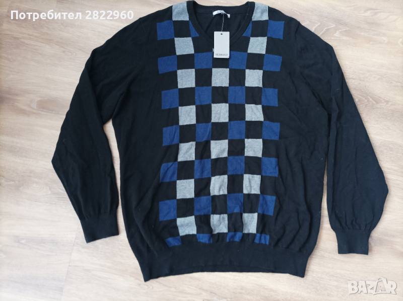 Нов 100% памук пуловер, снимка 1