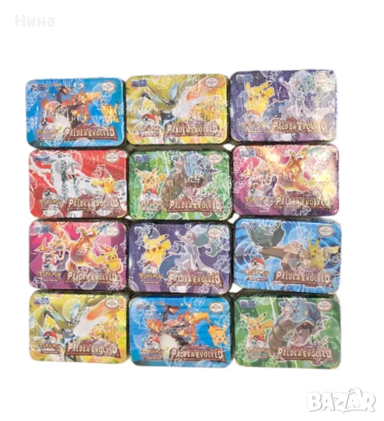 Карти в метална кутия Pokémon / Покемон, снимка 1