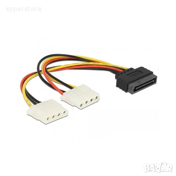 Кабел SATA to 4pin Molex Delock SS301088, снимка 1