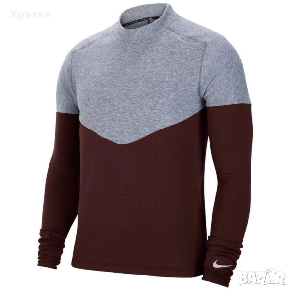Nike Sphere Run Division - Оригинална мъжка блуза с вълна р-р S, снимка 1