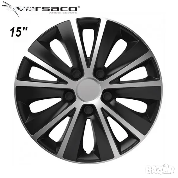 Тасове за джанти 15'' Versaco Rapid Silver / Black, снимка 1
