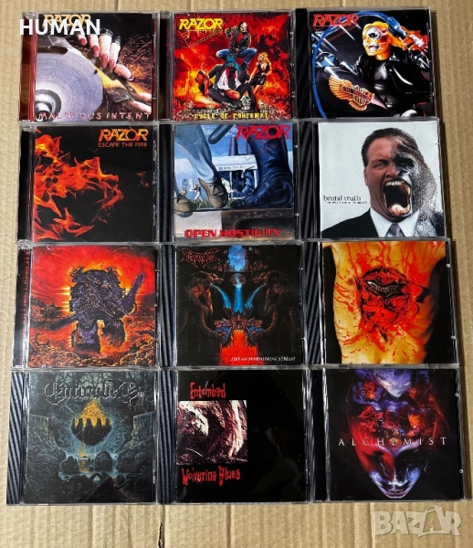 Razor - Dismember - Brutal Truth - Entombed - Alchemist , снимка 1