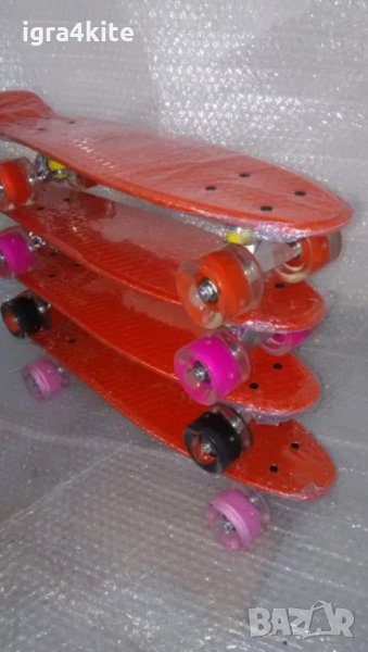 Червен светещ пениборд в 4 модела / скейтборд skateboard penny board, снимка 1