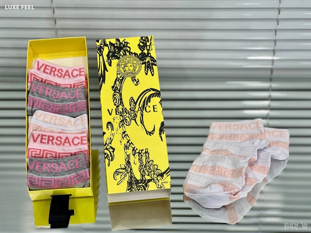 Дамски Къси Чорапи -6бр Кутия ⚜️Dior Versace Victoria Secret Nike Adidas , снимка 1