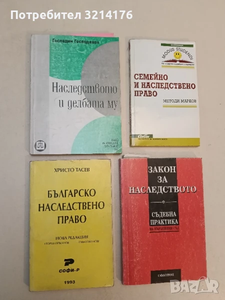 Наследството и делбата му - Господин Господинов (1995), снимка 1