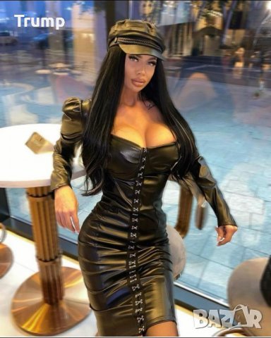 -50% Секси рокля от тънка еко кожа , снимка 1