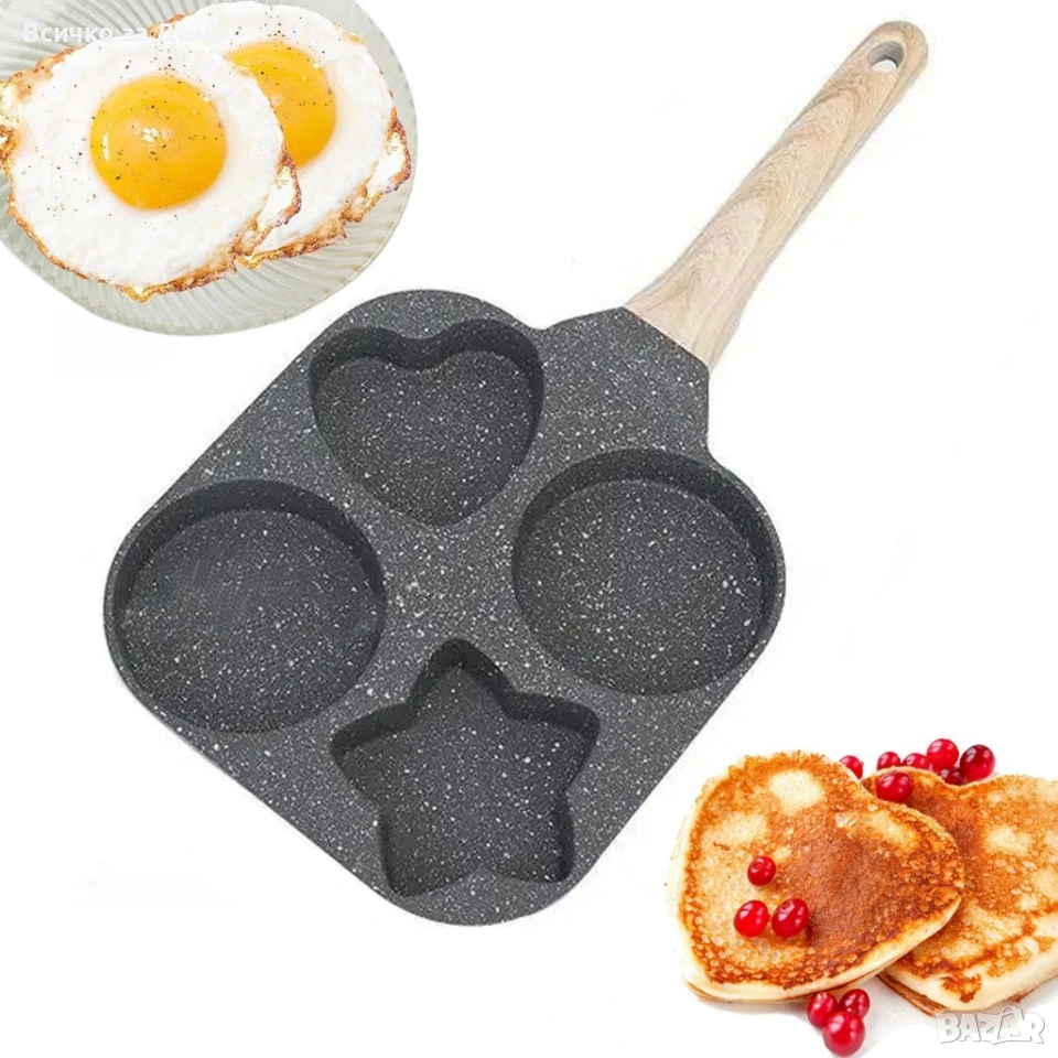 Тигани за яйца, палачинки, кюфтенца, газова индукция, снимка 1
