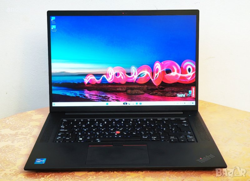 Lenovo ThinkPad P1 Gen 4/Core i7 11850H/NVidia Quadro T1200 4GB/16' IPS QHD+/32GB RAM/512GB SSD NVMe, снимка 1